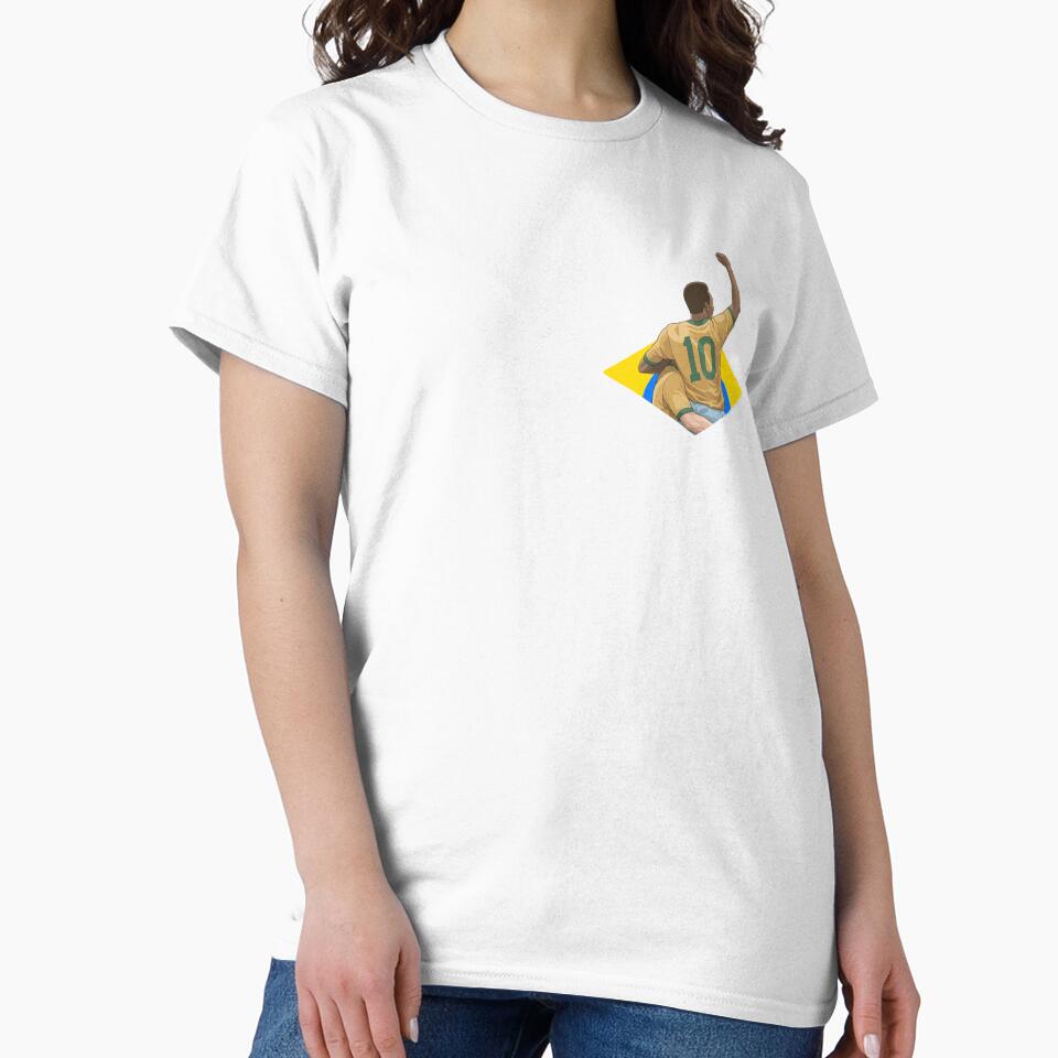 Pele 1970 World Cup Brazil Retro Football Illustration by BelchiorCanizo