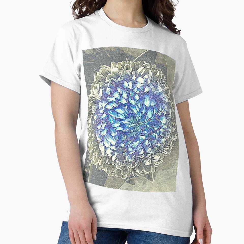 VINTAGE BLUE & GREY FLORAL by Opalbluerose