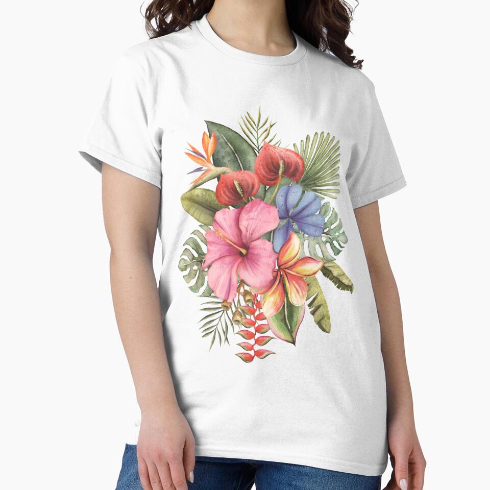 Tropical flowers by paperwillow
