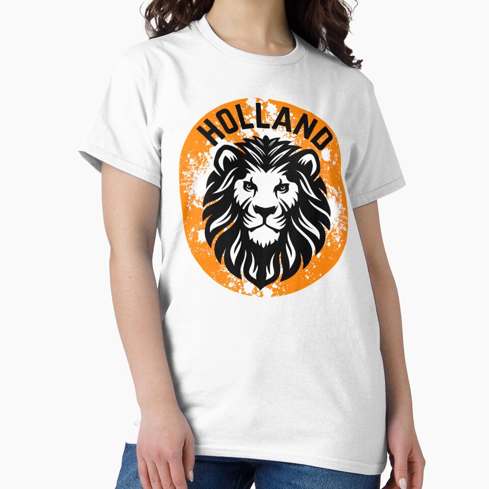 Go Holland! - Dutch Lion Distressed Badge (Orange) by DWDiva