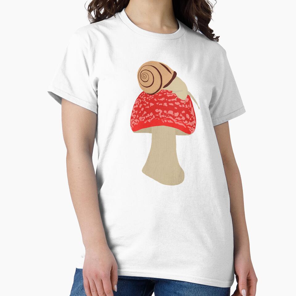 Snail on Mushroom by lauragutierrez3