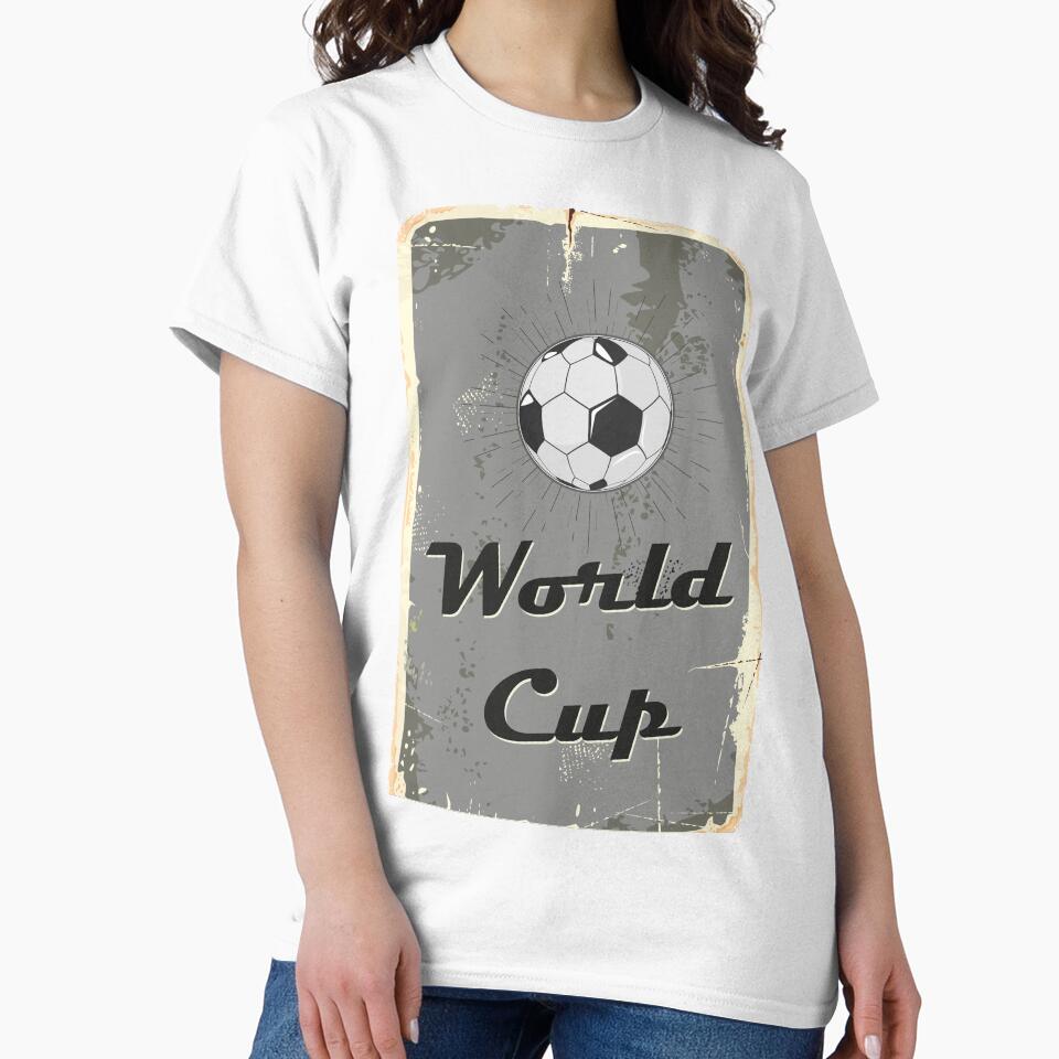 Football World Cup Vintage Distressed Style Poster Art Design by Naumovski
