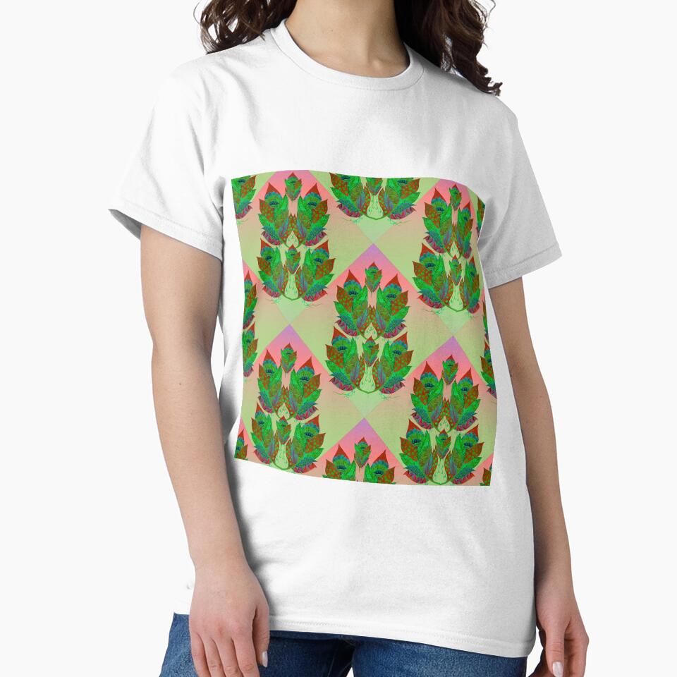Green leaf pattern by Hinii