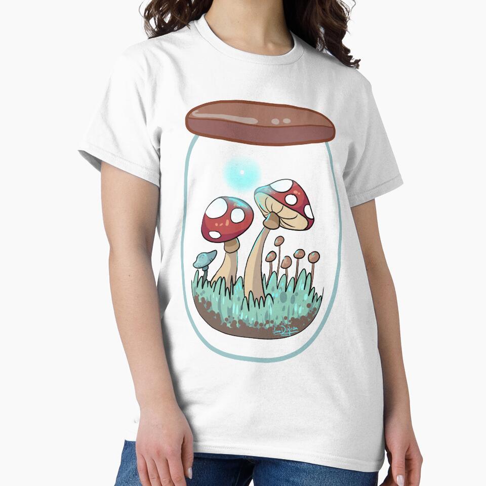 Mushroom Jar- Mushroom Island by Marielena Vincenza