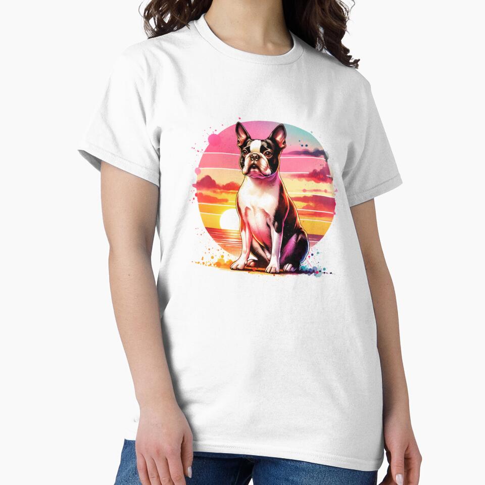 Boston Terrier Sunset by TheAnimalZ00