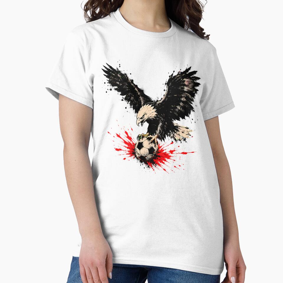 Patriotic Bald Eagle Soccer Splatter Grunge by chattsuede