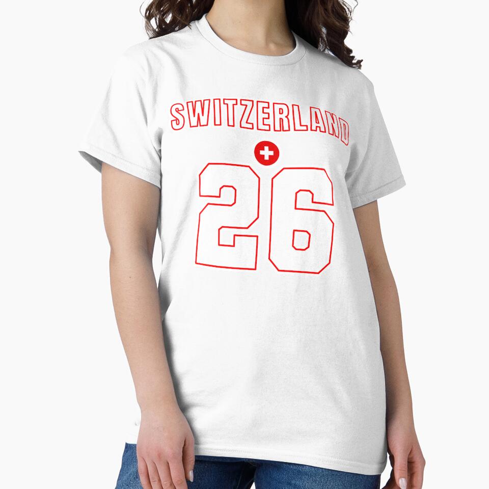 Switzerland 26 Football Shirt Style Design – Switzerland National Team Apparel by The Hairy Melon