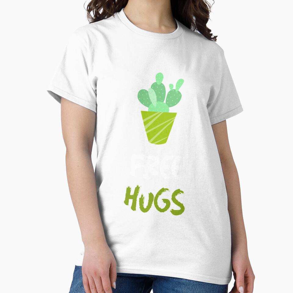 Free Hugs Cactus Shirt Design by Artpace
