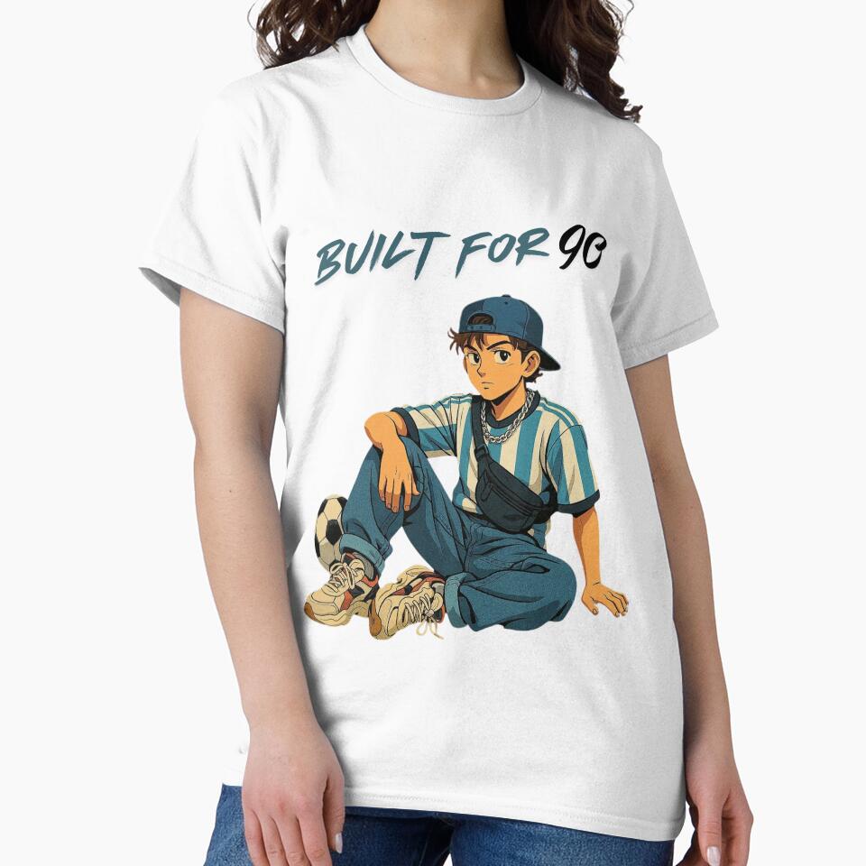 Retro 90s Soccer Anime Streetwear Design – Urban Football Vibes by BuiltFor90