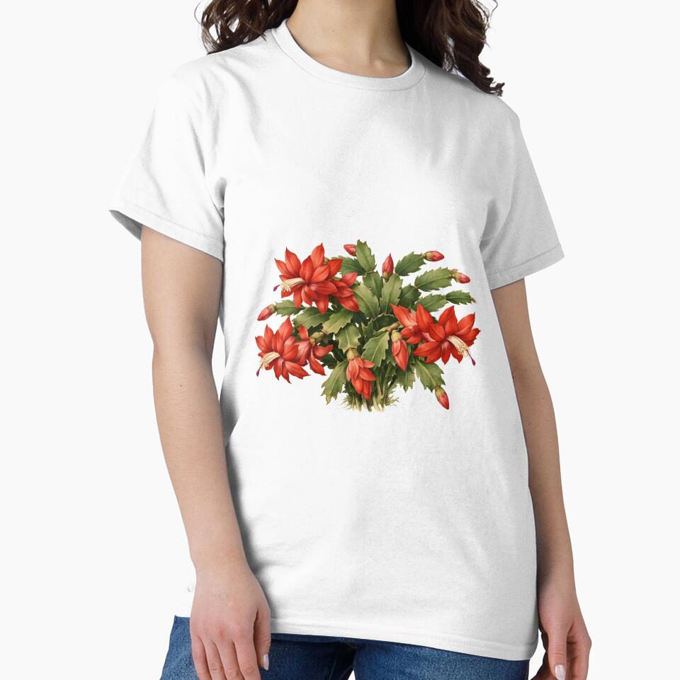 Blooming Red Christmas Cactus Flowers by silviaol
