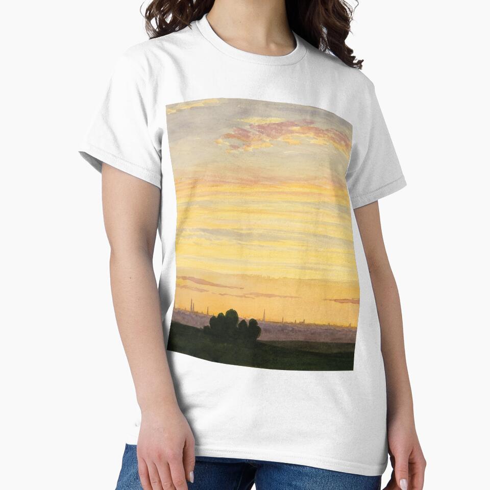 Sunset painting, Sunset Artwork, City and Sunset by danaJG