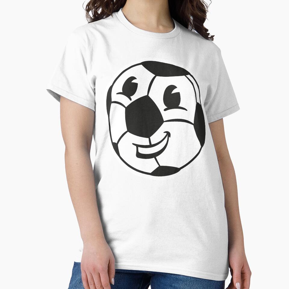 Soccer ball mascot illustration smiling happily. Ideal for educational and advertising materials by LucianoCosmo