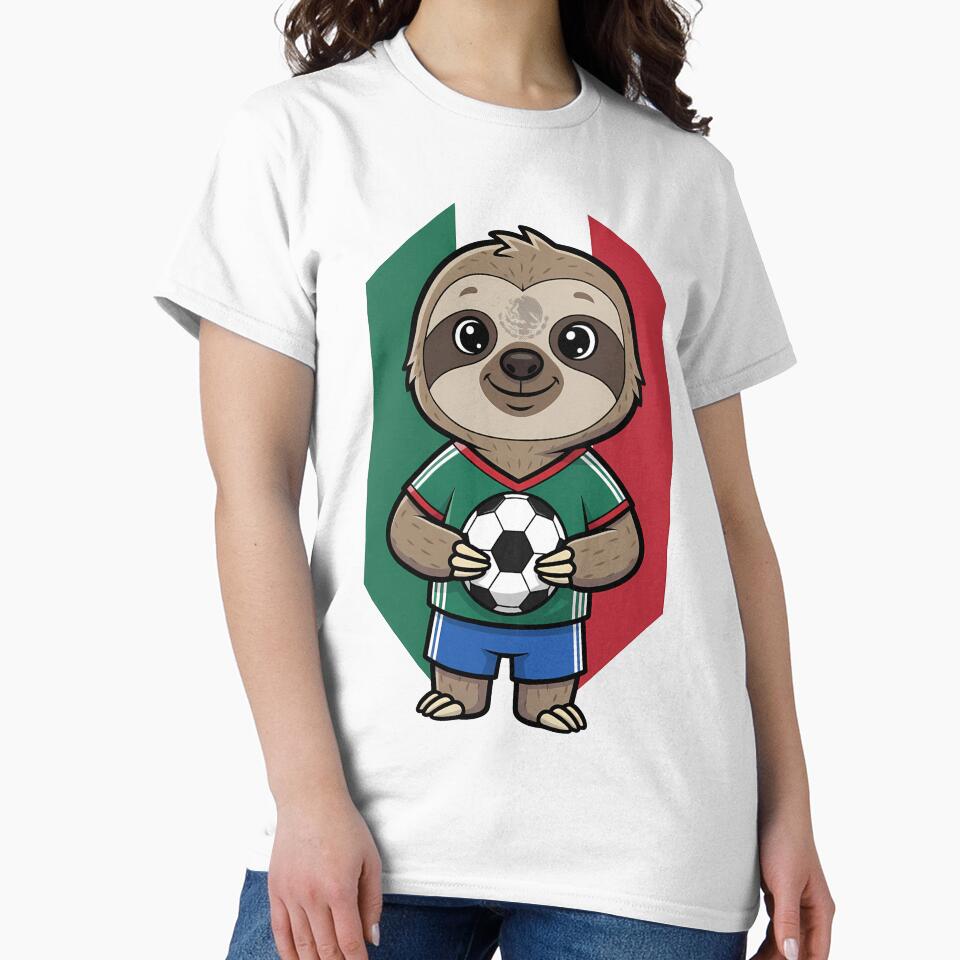 Mexican Sloth Soccer Fanatic Football by k3rstman1