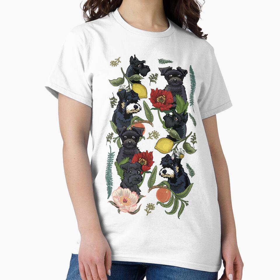 Botanical and Black Schnauzer by Huebucket