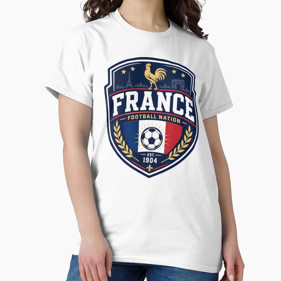 France Football Nation Badge by PamLeeDesign