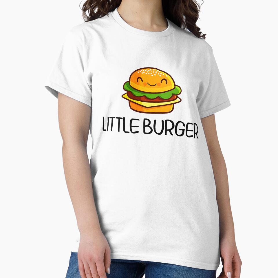 Little Burger Burger Hamburger Cheeseburger Funny Foodie Bbq by Shosohey