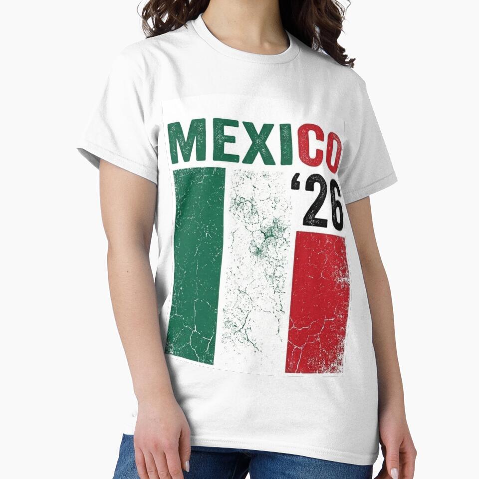Mexico 2026 Soccer Vintage Flag Football Fan by _ZENTAY_