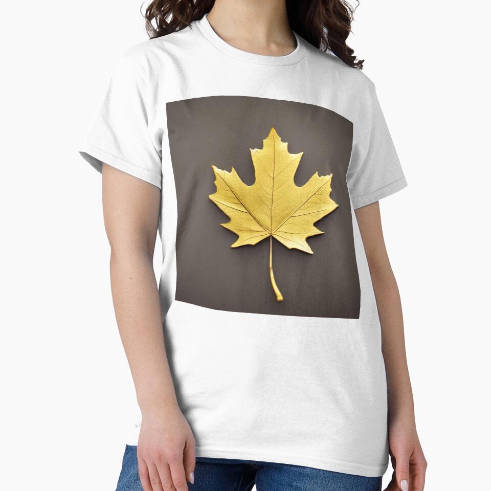 Golden maple leaef by artsyworldart