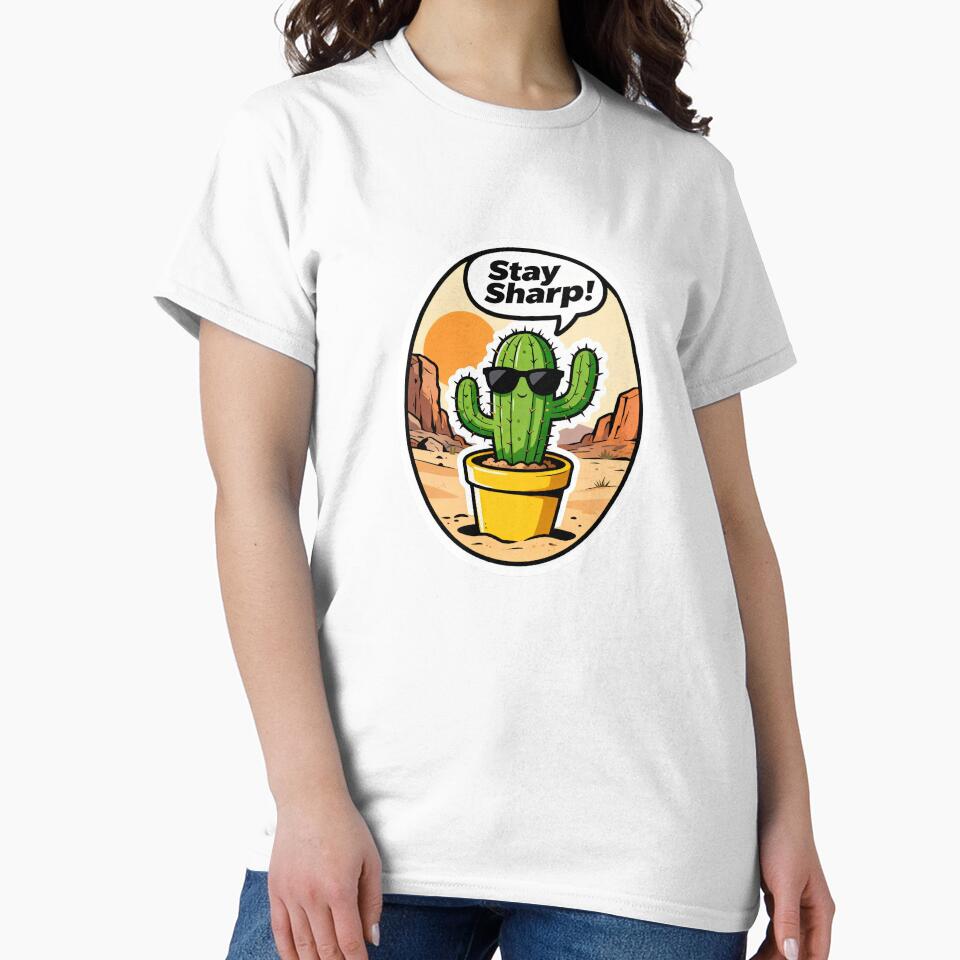 Cool Cactus by Guju Stickers