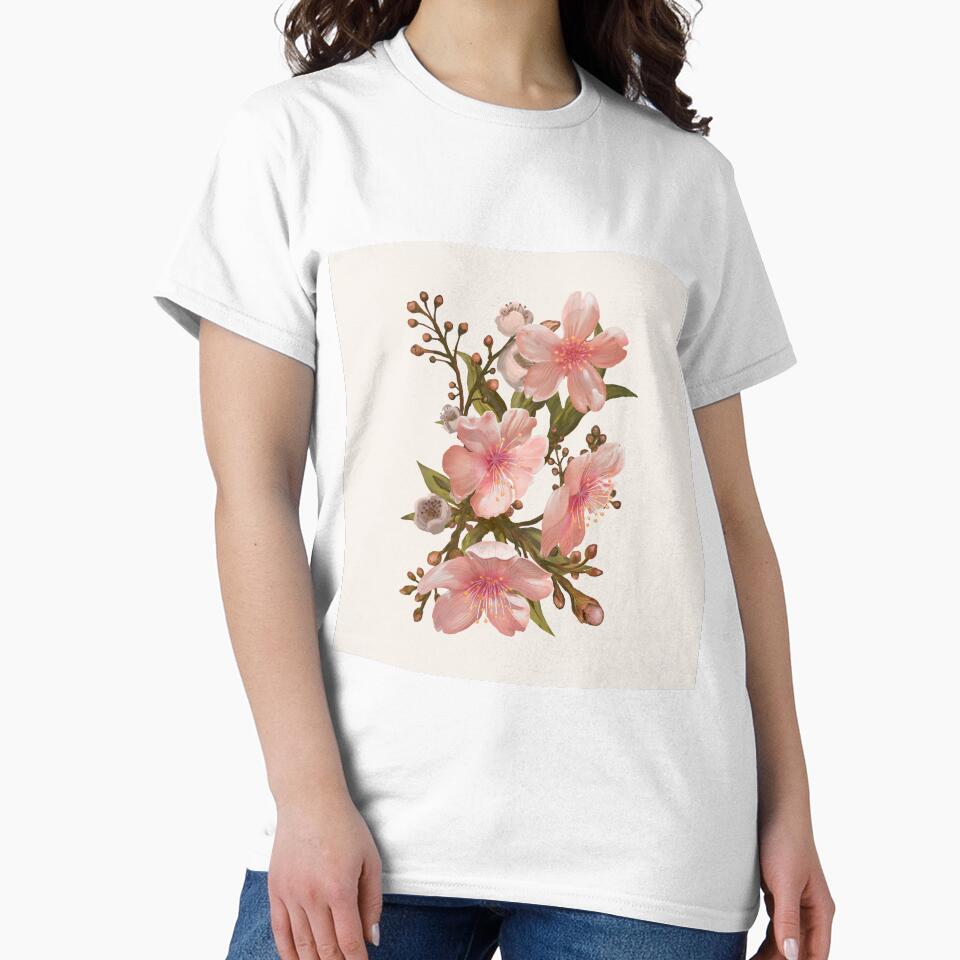 Blush Pink Watercolor Flowers by newburyboutique