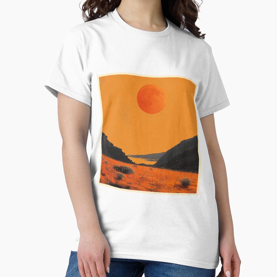 Large sun in a mountain field by Zen Lael