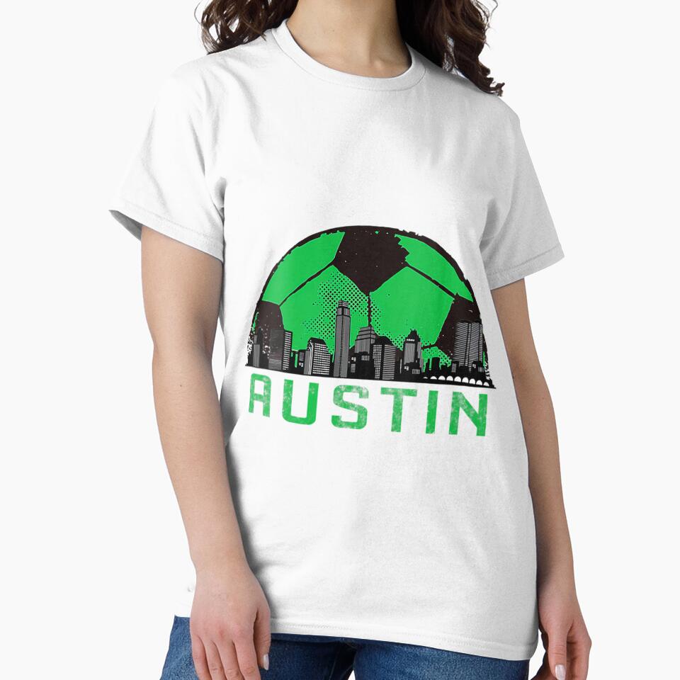 Womens Austin Soccer Jersey Style Team Fan FC Texas Sports Verde by teemingshopping