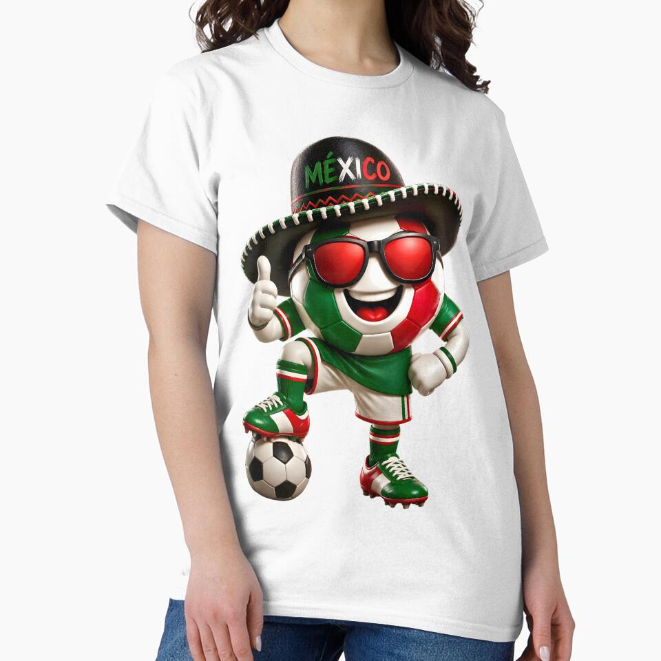 Mexico Soccer Mascot Funny Football Cartoon Graphic by ArtSpark Studio