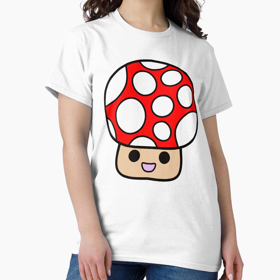 Cute Smiling Red Mushroom by MrsCreative1