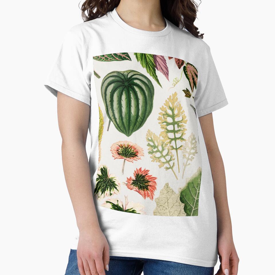 Green Botanical Leaf Print Pattern by newburyboutique