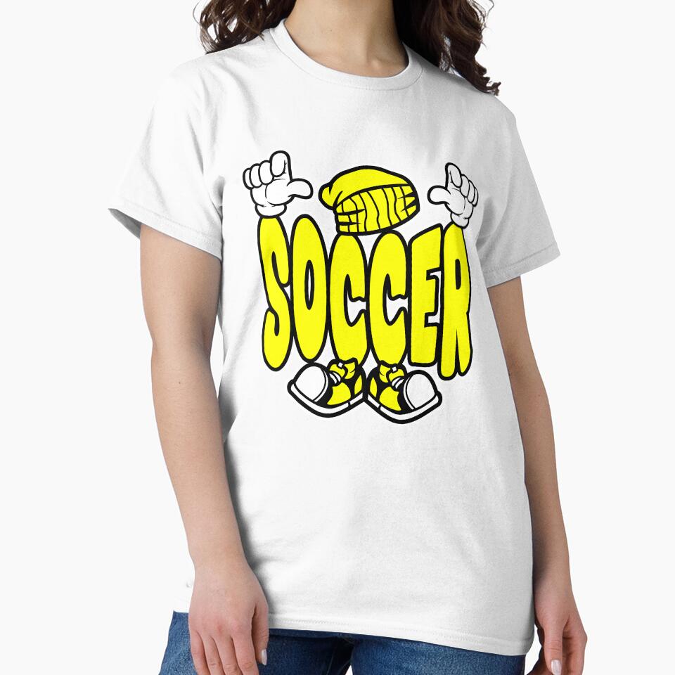 Soccer - SPORTS Cartoon Character Bold Retro by NFTWords