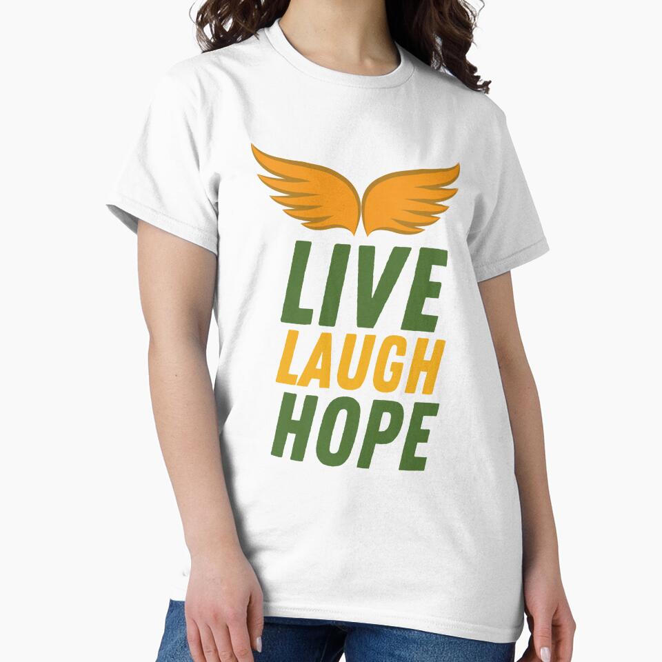 Live Laugh Hope - Short Motivational Quotes | Colorful Stylish Hope Typography by Delandor