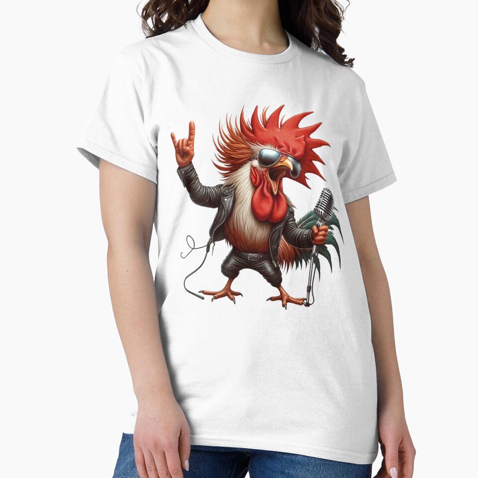 Badass Rooster Acting Like a Rockstar Reloaded-Viral Drop 2025 by Imaginarium of Chaos falcon88