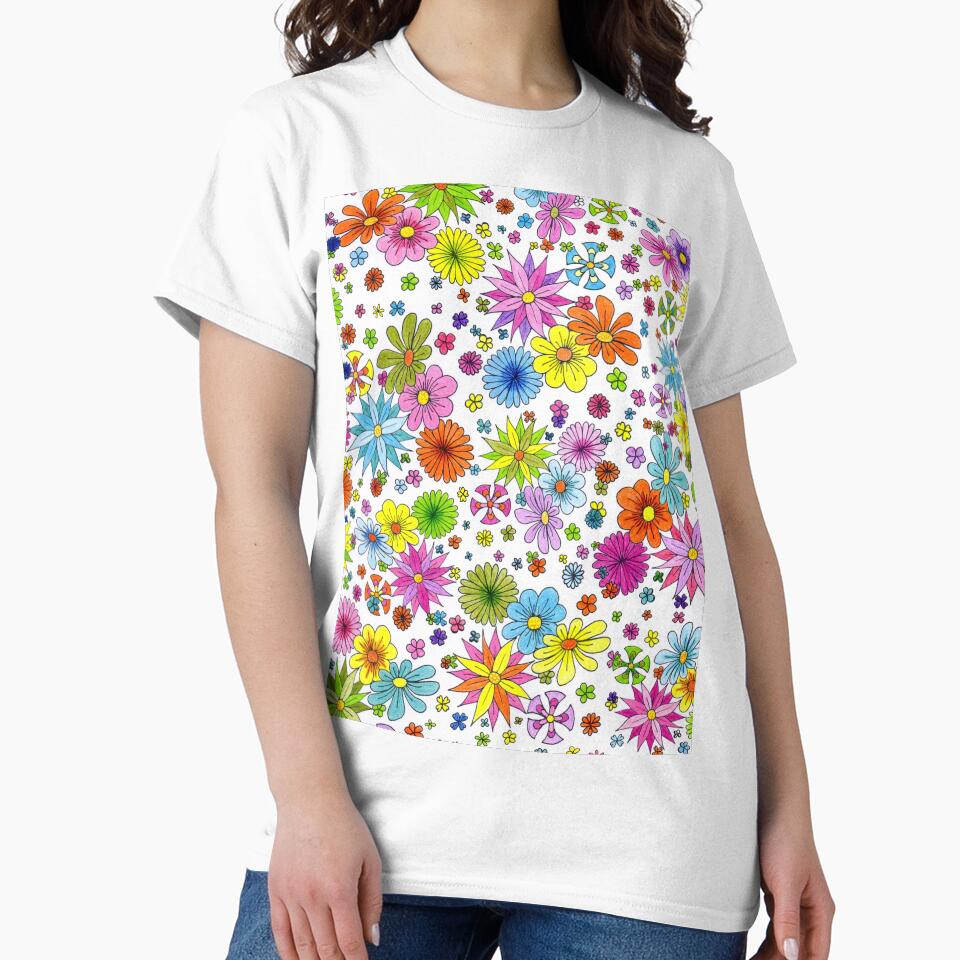 Bright and colourful floral pattern by SarahCBrooks