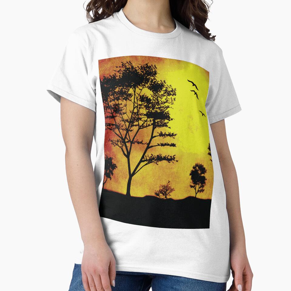 SUNSET TREES Pop Art by Bruce ALMIGHTY Baker