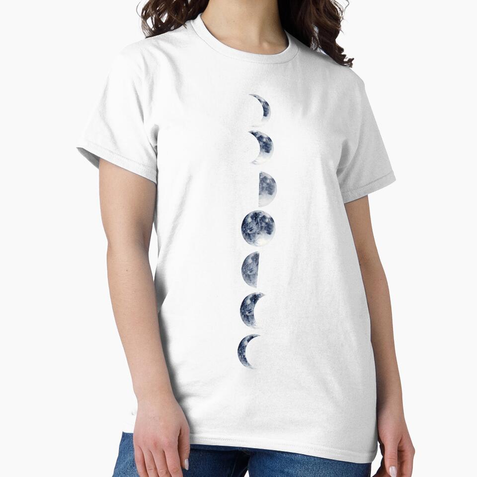 Moon Phases | Horizontal | Watercolor by Harpley Design Studio