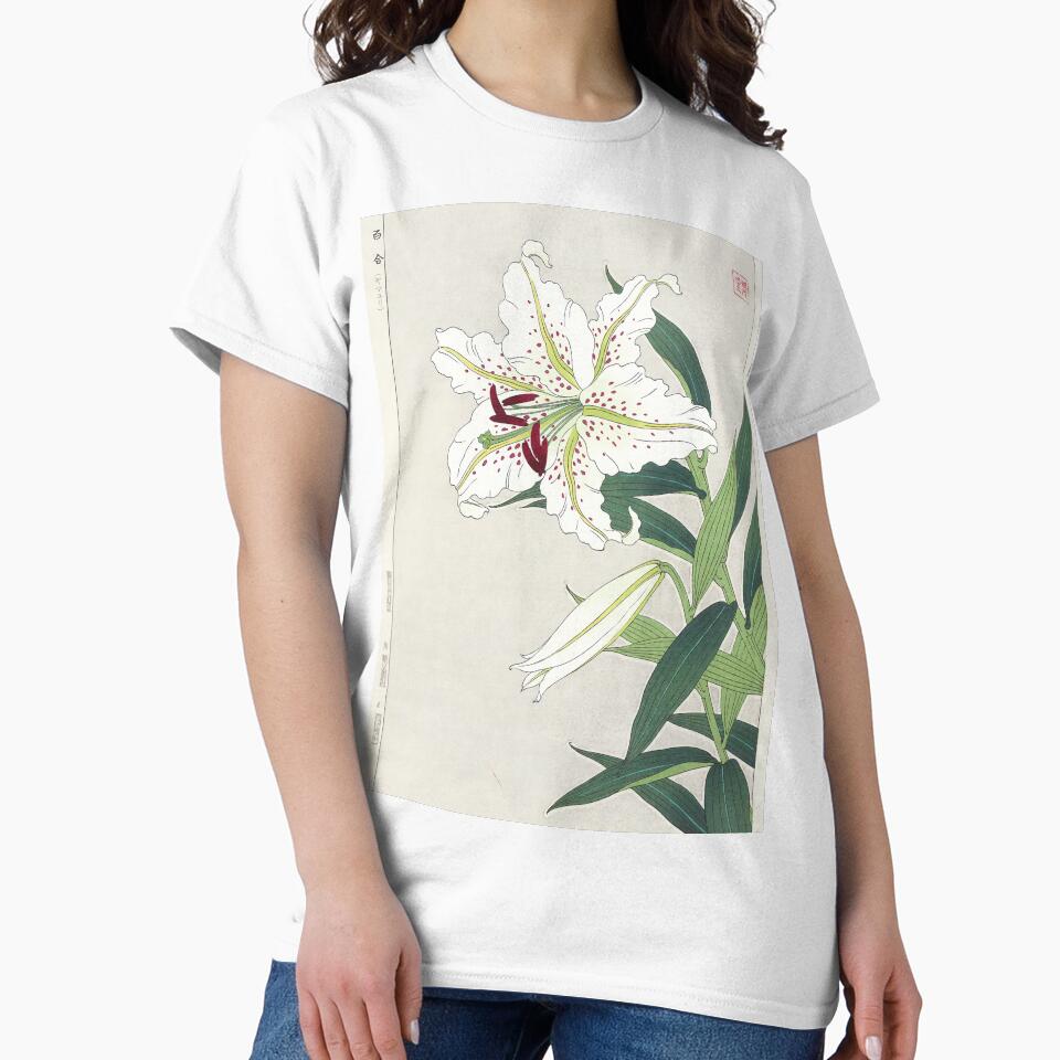 Golden Rayed Lily - Lilium auratum Illustration by FloraObscura