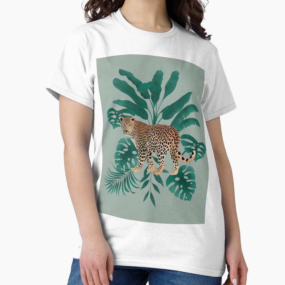 Leopard Collection - green by Hollyroseart