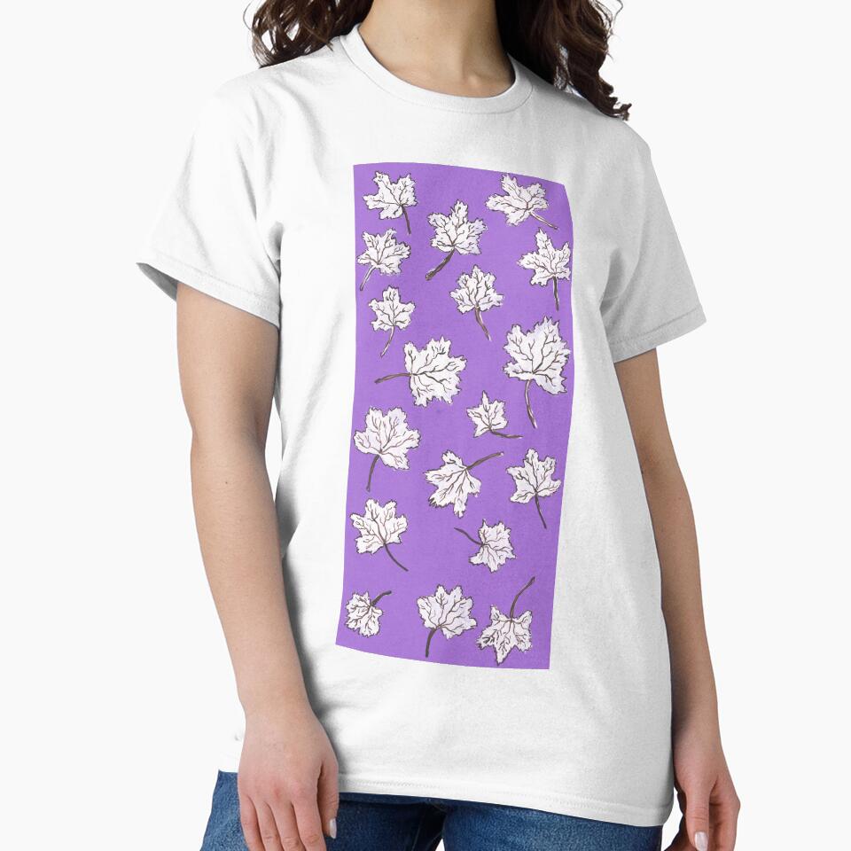 leaves pattern - purple by KarolinaSt