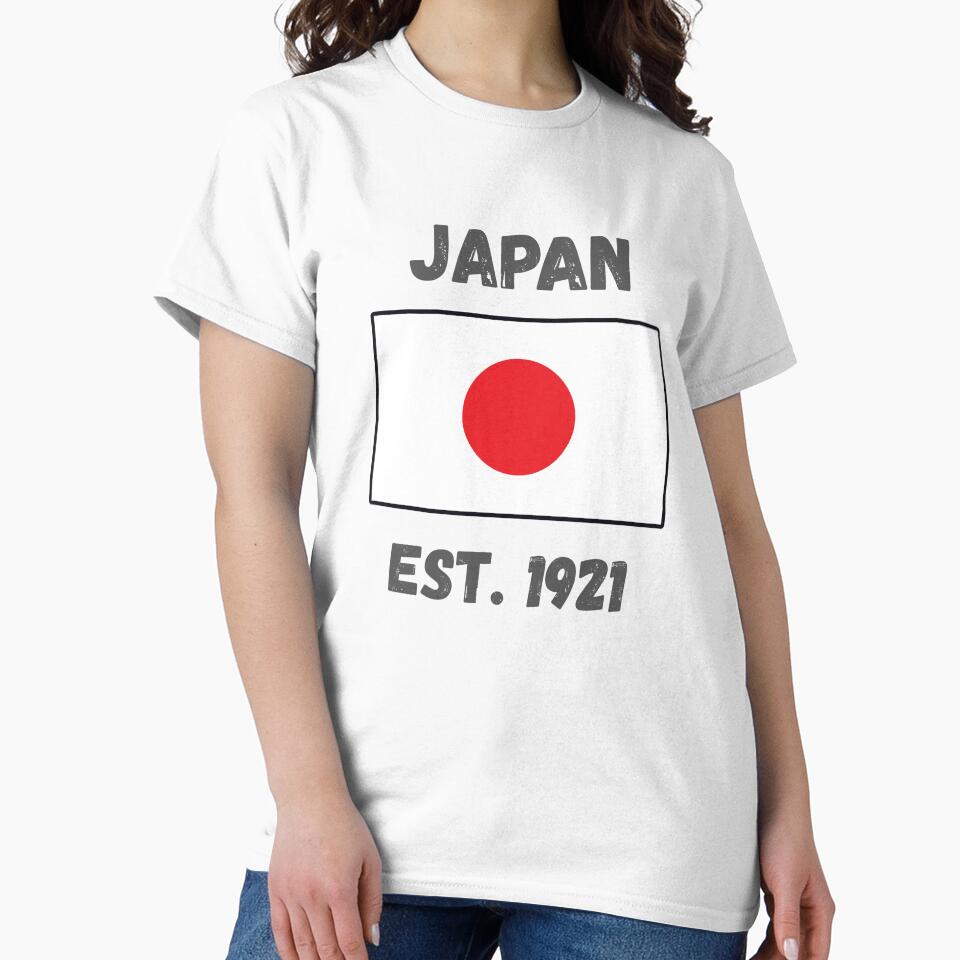 Japan Vintage Heritage Style - National Flag & Est. 1921 by iccdesignsshop