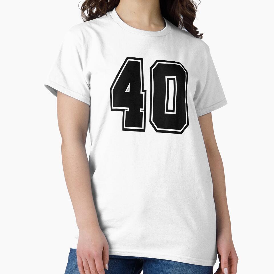 40 jersey number college style by GeogDesigns