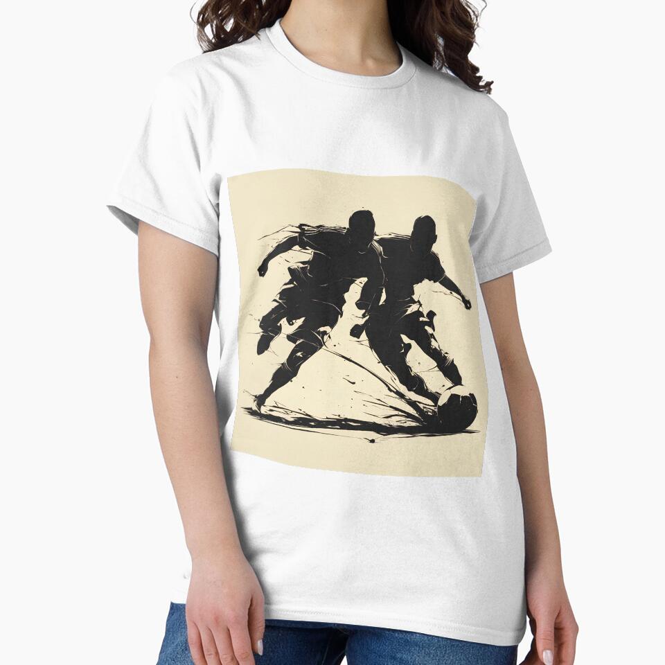 Dynamic Soccer Duel Silhouette Art by Windy-market
