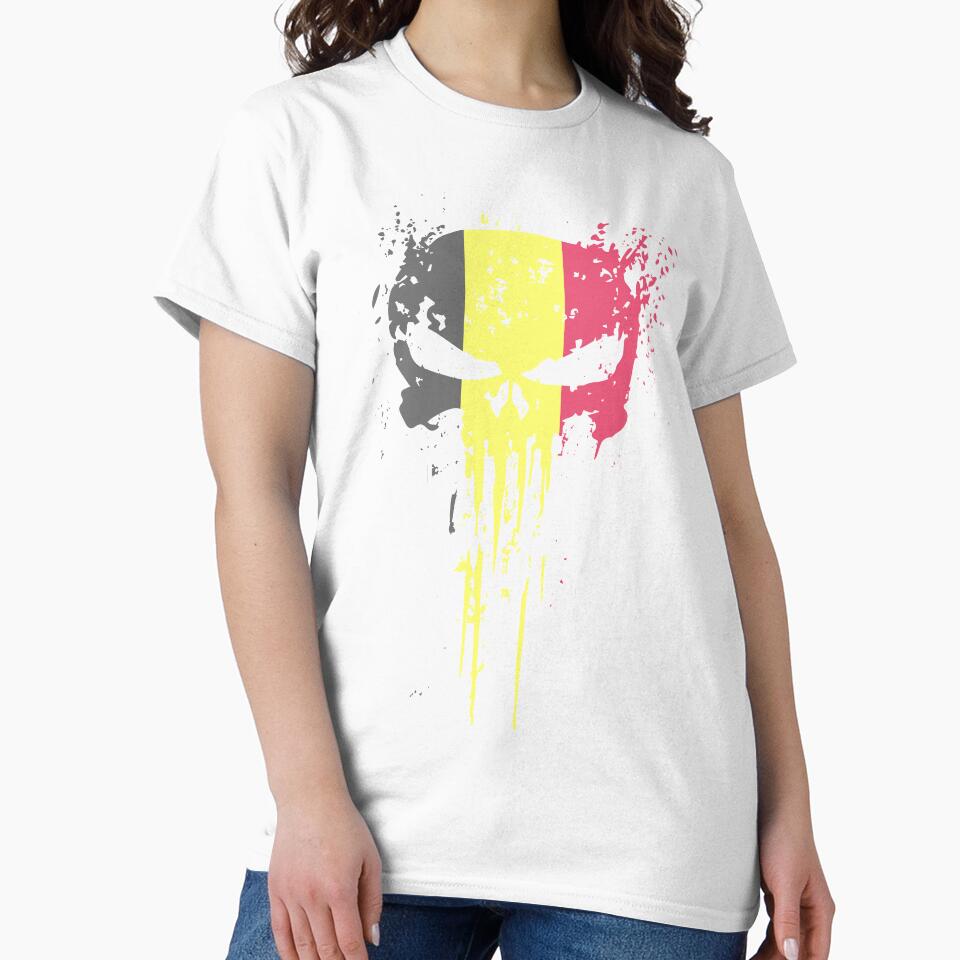 Belgium Flag  Skull design by AEGMEDIA