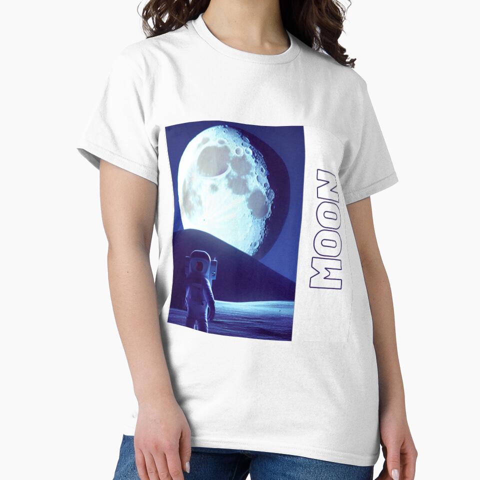 astronaut on the Dark moon 9 by Happy  Planet