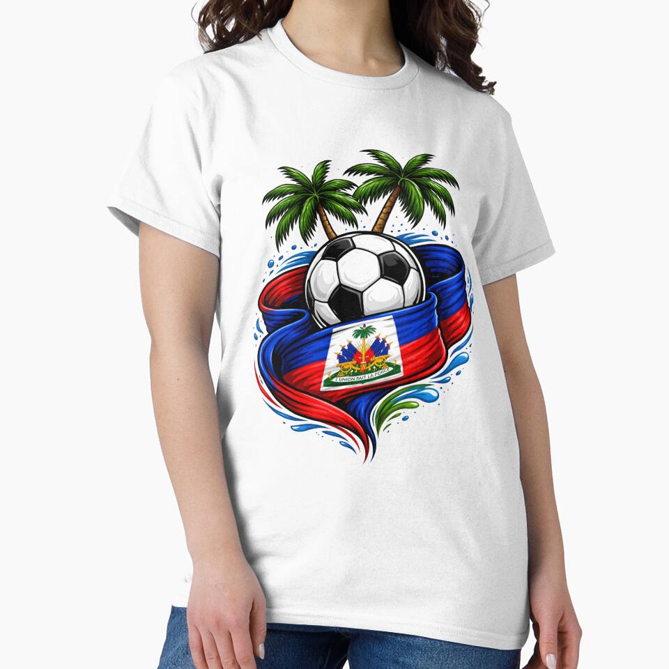 haitian flag soccer Palm tree by gigipl7