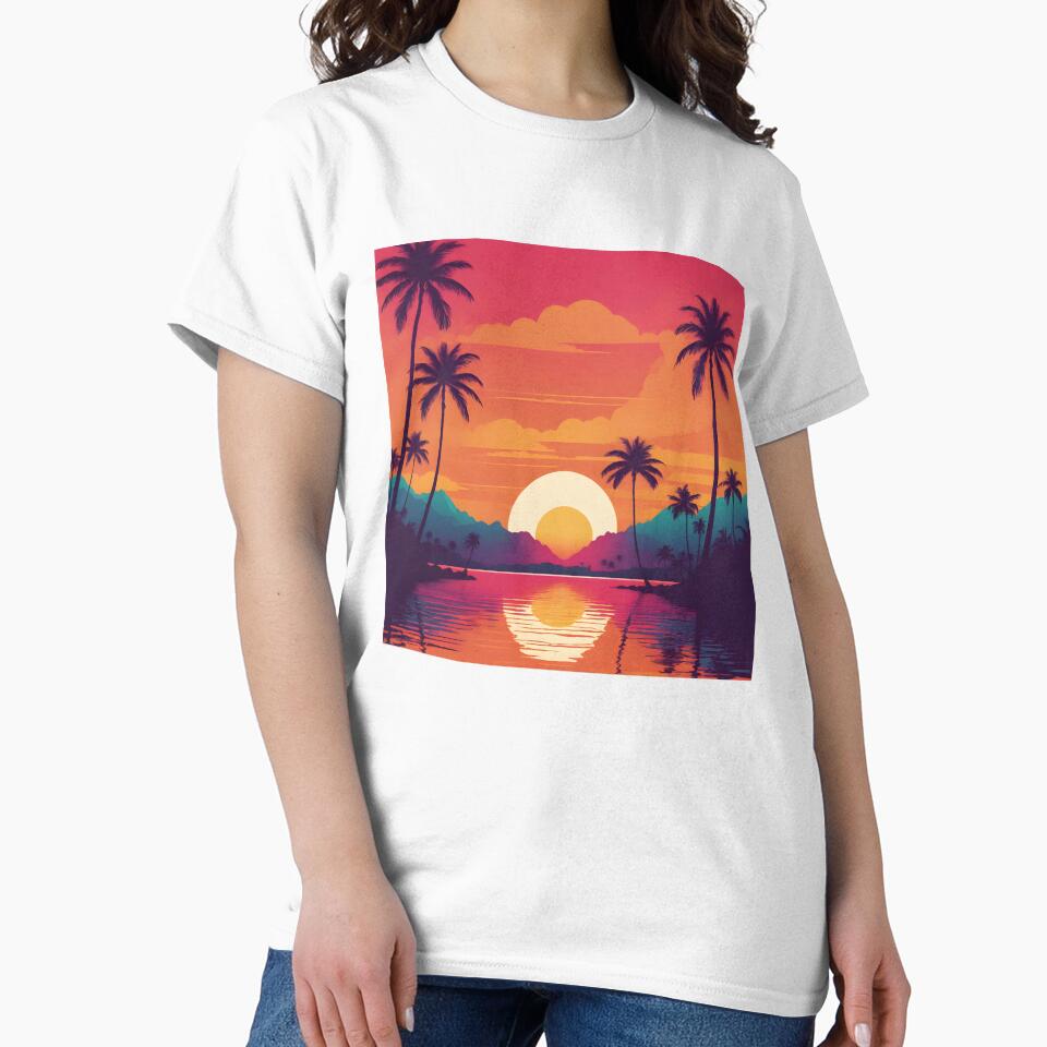 Retro Sunset Palm Trees 80s Vintage Aesthetic - 11 by RELAX STATION