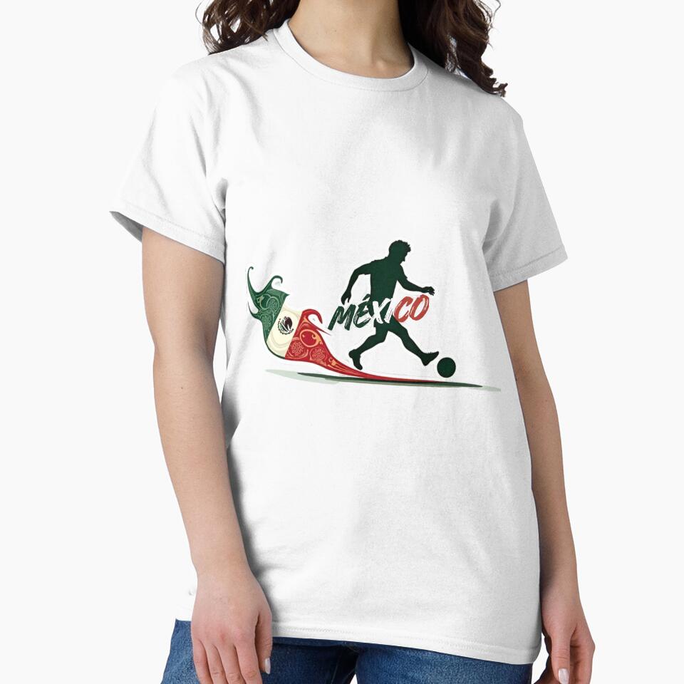 Dynamic Mexico Soccer Player Chili Flag Trail by PMTaurus