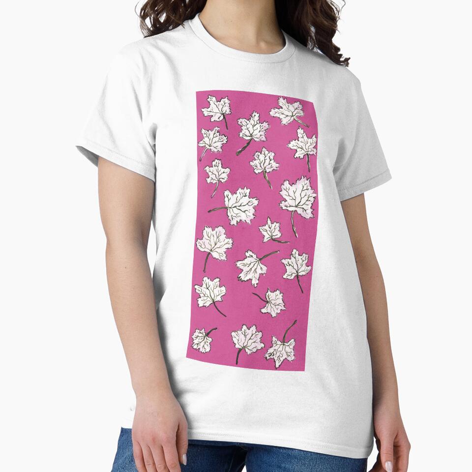 leaves pattern - pink by KarolinaSt