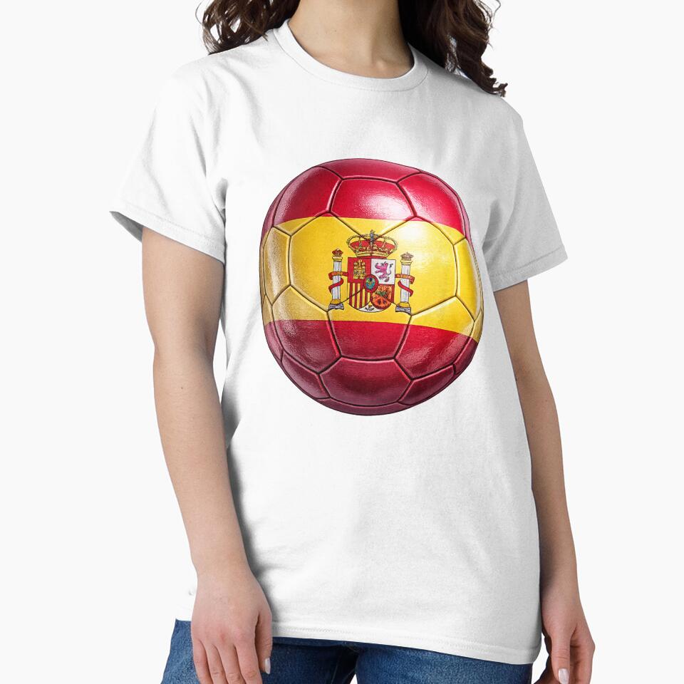 Spain Flag Football Design by redsharkuk