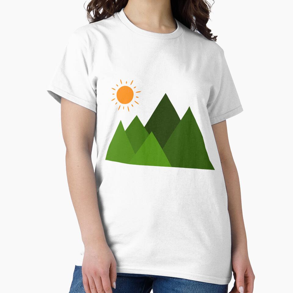 Sun over green mountains by DesignsByMadiha
