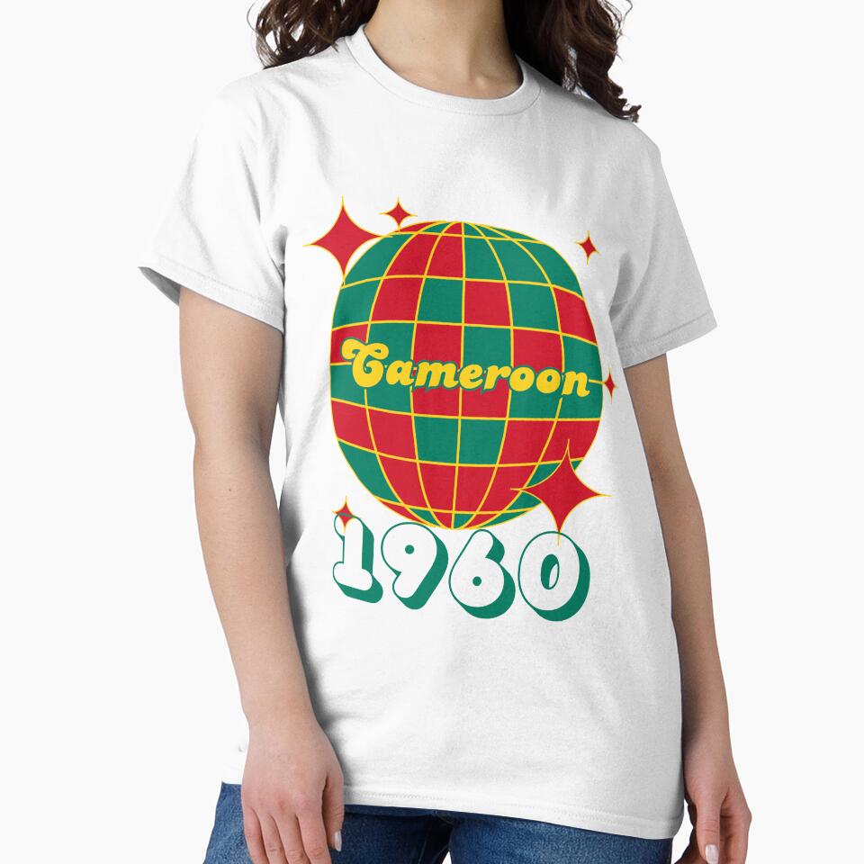 Retro Cameroon Independence 1960 Flag Colors Design for T-Shirts, Hats & More by HelloAfrican